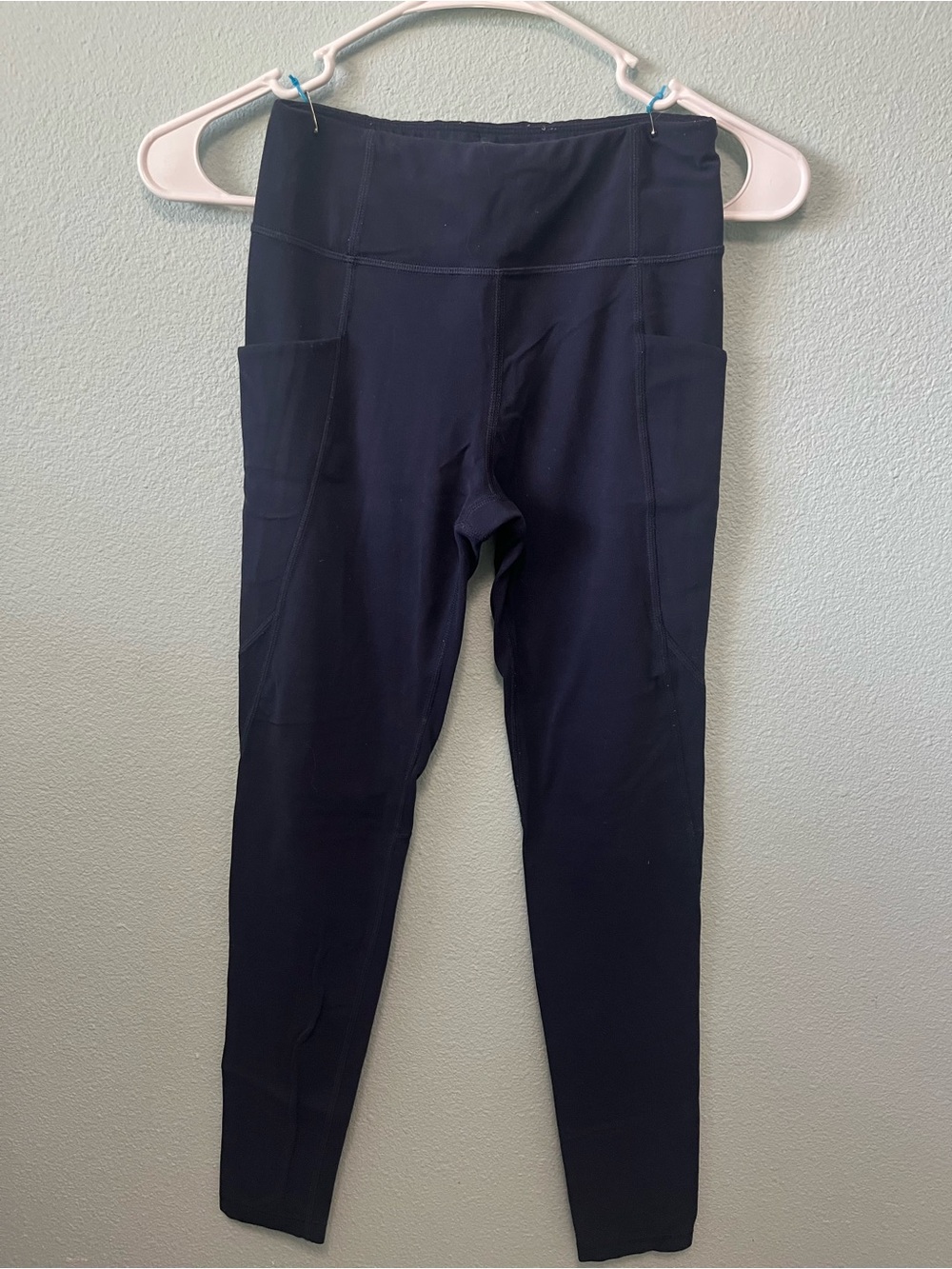 Athleta Navy Girls' Leggings with Side Pockets